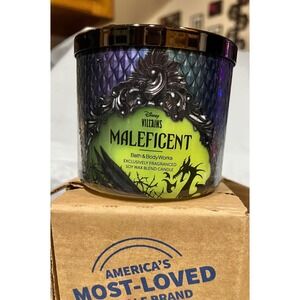Bath and Body Works Maleficent Villains Disney Candle Plum Midnight Berries